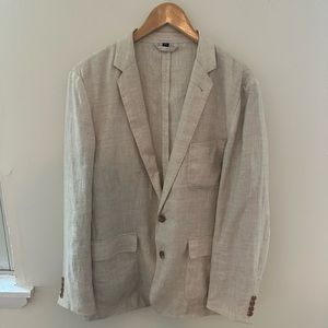 Men’s Medium J Crew Unstructured Linen Blazer NWOT